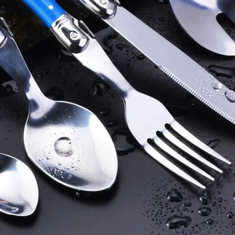 24pcs rainbow dinnerware set laguiole  (2)