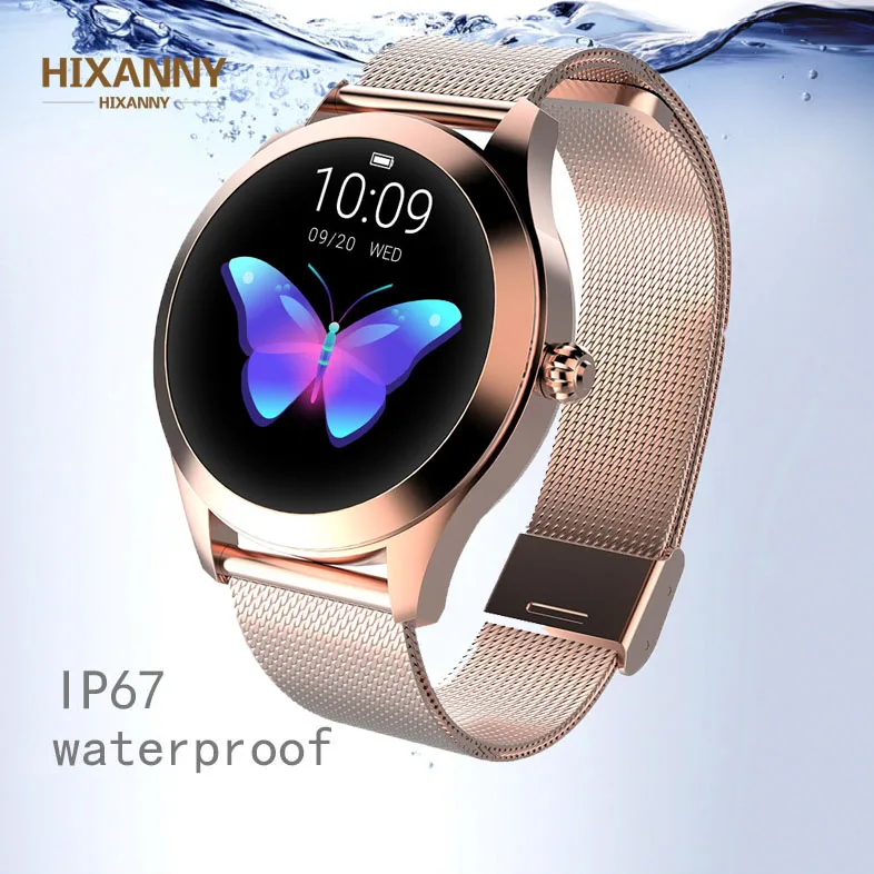 

2019New KW10 Women Smart Watch Lady Fitness Bracelet Smartwatch IP68 Waterproof Heart Rate Monitor For Android IOS Sport Tracker