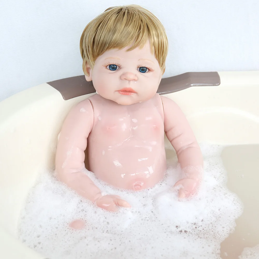 KAYDORA 55 см, полностью мягкая силиконовая кукла Reborn, 22 дюйма, милые игрушки для ванной, реалистичные игрушки для детей, подарки на день рождения