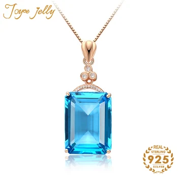 

JoyceJelly Trendy Necklace Pandents for Women Jewelry Sapphire Gemstone with Retro Style Fashion Party Wedding Gifts Wholesale