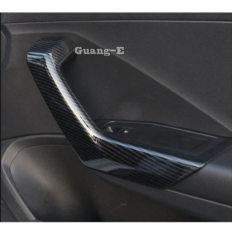 

For Volkswagen VW T-ROC TROC 2017 2018 2019 Car Styling Cover Sticker Door Inner Armrest Handrail Trim Frame Lamp 4pcs