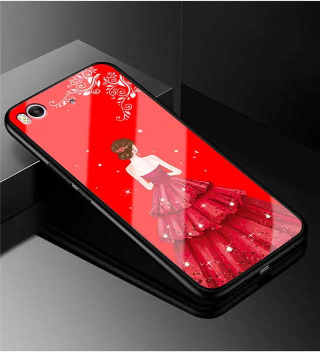 57 Для Xiaomi mi 5 mi 5 чехол из закаленного стекла твердая задняя крышка чехол для Xiaomi mi 5s Мягкий бампер для Xiaomi mi 5S плюс милые Чехлы для телефона - Цвет: 57