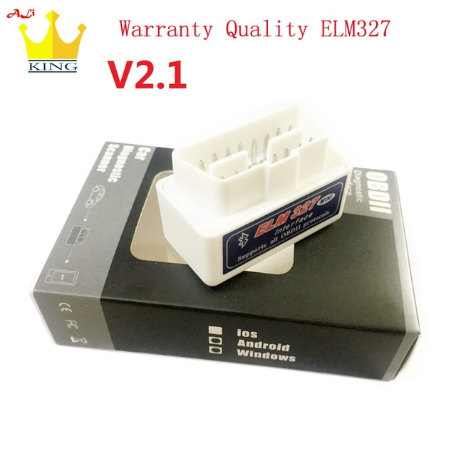 Super Mini ELM 327 OBD Scanner Bluetooth elm327 V2.1 OBD2 Car Scan Tool ELM-327 Code Reader Car Diagnostic tool free ship