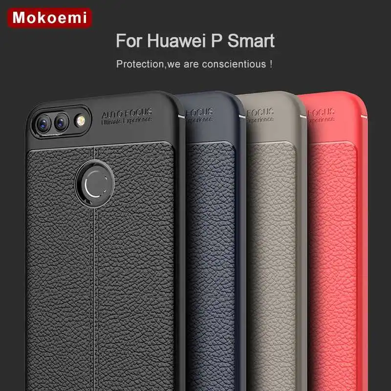 Mokoemi противоударный мягкий чехол с рисунком личи 5,6" для huawei P Smart чехол для телефона