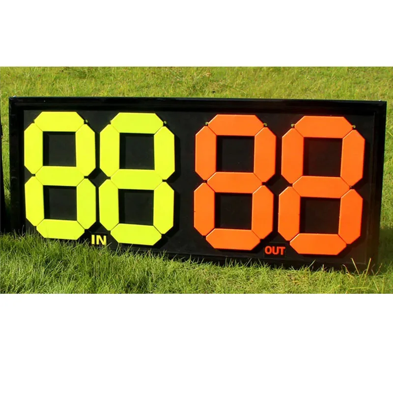 

Football Substitution Board Four-Digit Double-Sided Replacement Card Referee Only Football Doubled No. Replacement Card