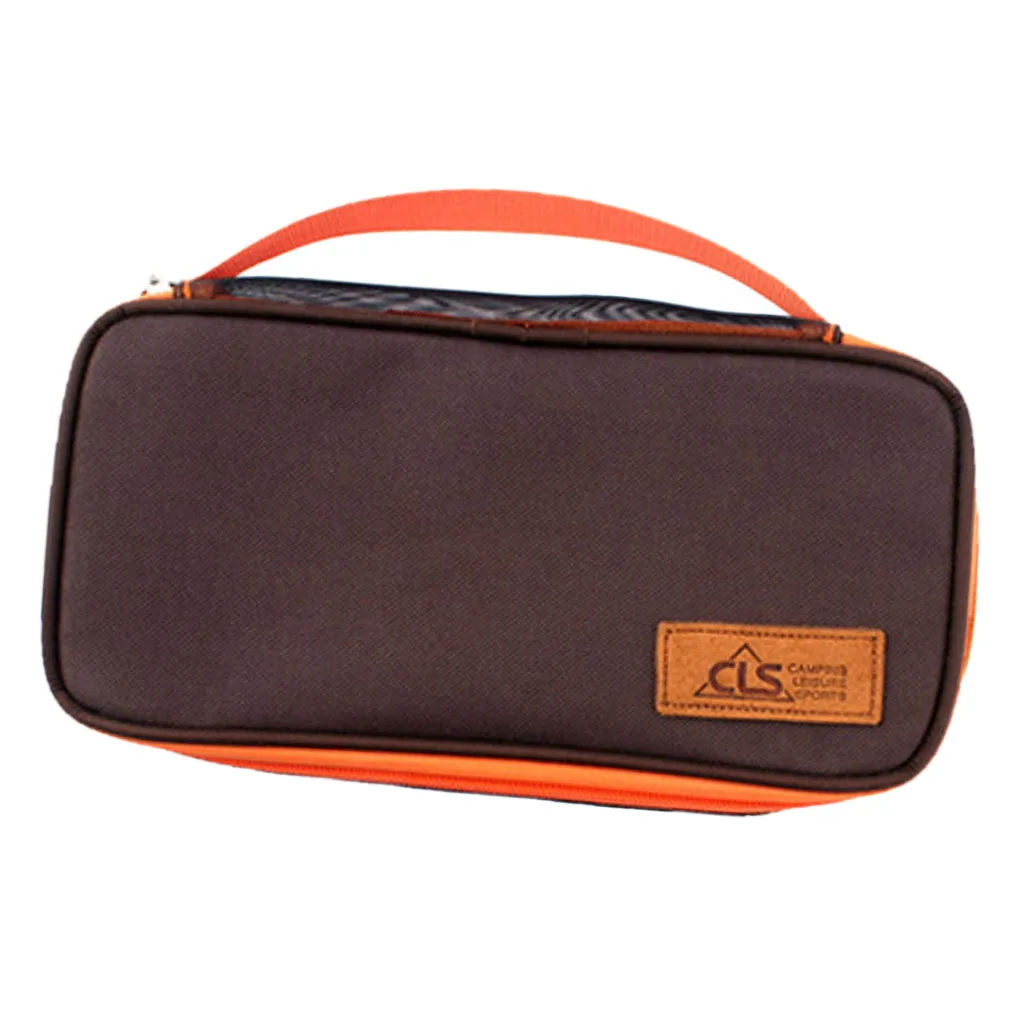 Cutlery Storage Bag Holder Camping Hiking Tableware Chopsticks Spoon Fork Organizer for Outdoor Camping Hiking Picnic BBQ