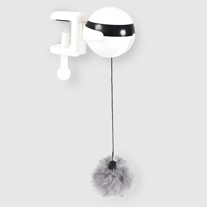 Pet Toy Ball Interaction Teaser Training Lifting Plush Ball Electric Flutter Rotating Toy for Cats DAG-ship