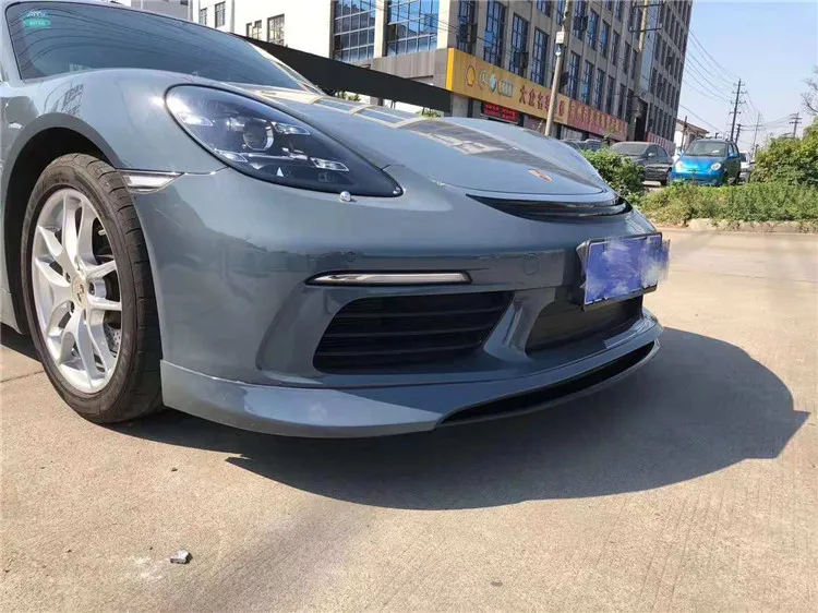 Poshe Caman 718 передняя губа для 718-Tech Стиль передний спойлер юбка высокое качество PP материал