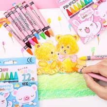 8/12/24 цвета, с рисунками из мультфильмов, с надписями, Детская щетка бар детский цветной живописью, мелки Творческий студент искусство канцелярские принадлежности подарок