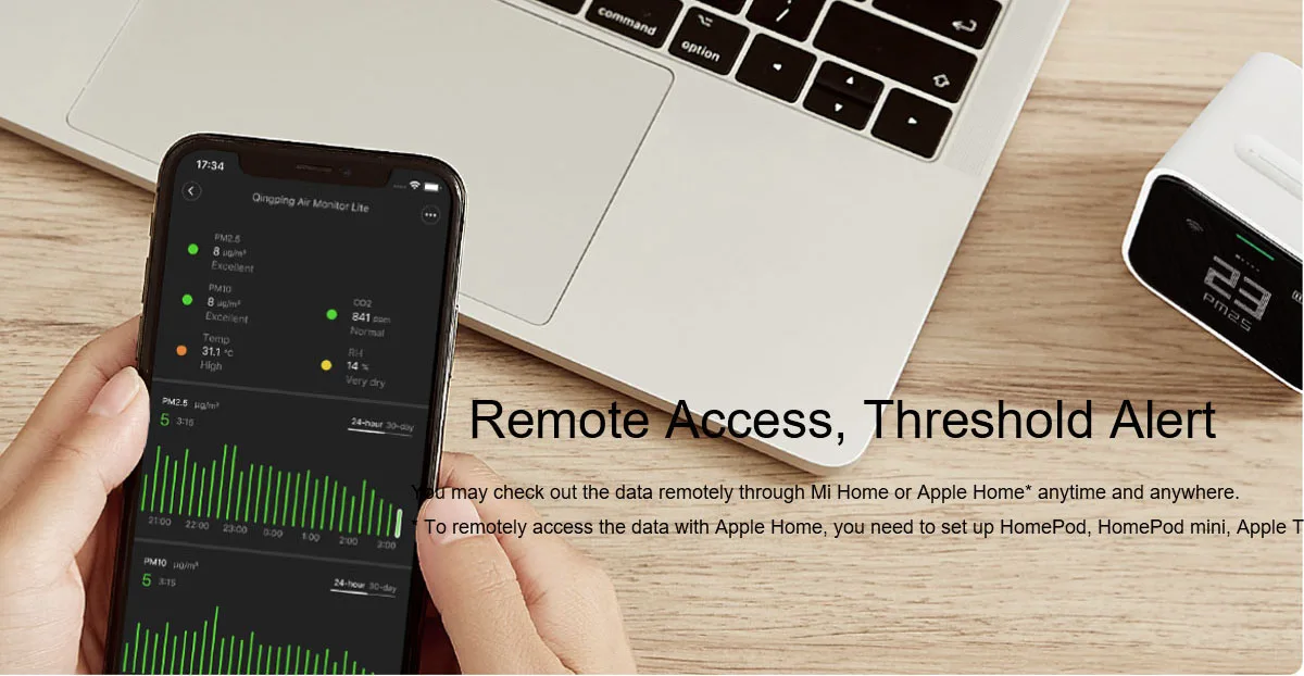 Qingping Air Detector Lite Mi Home APP Control description image 10