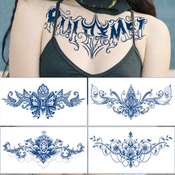 Herbal Plant Waterproof Temporary Tattoo Sticker Guan Gong Three-faced Buddha Male Female Corsage Fake Tattoo Large Size