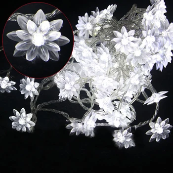 

Hot 50LED 5M Flower Solar Power Light String Garden Christmas Outdoor Home Decor