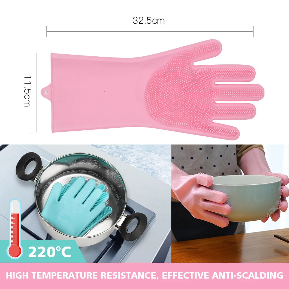 Gants De Nettoyage Magique Silicone – LHEWTA