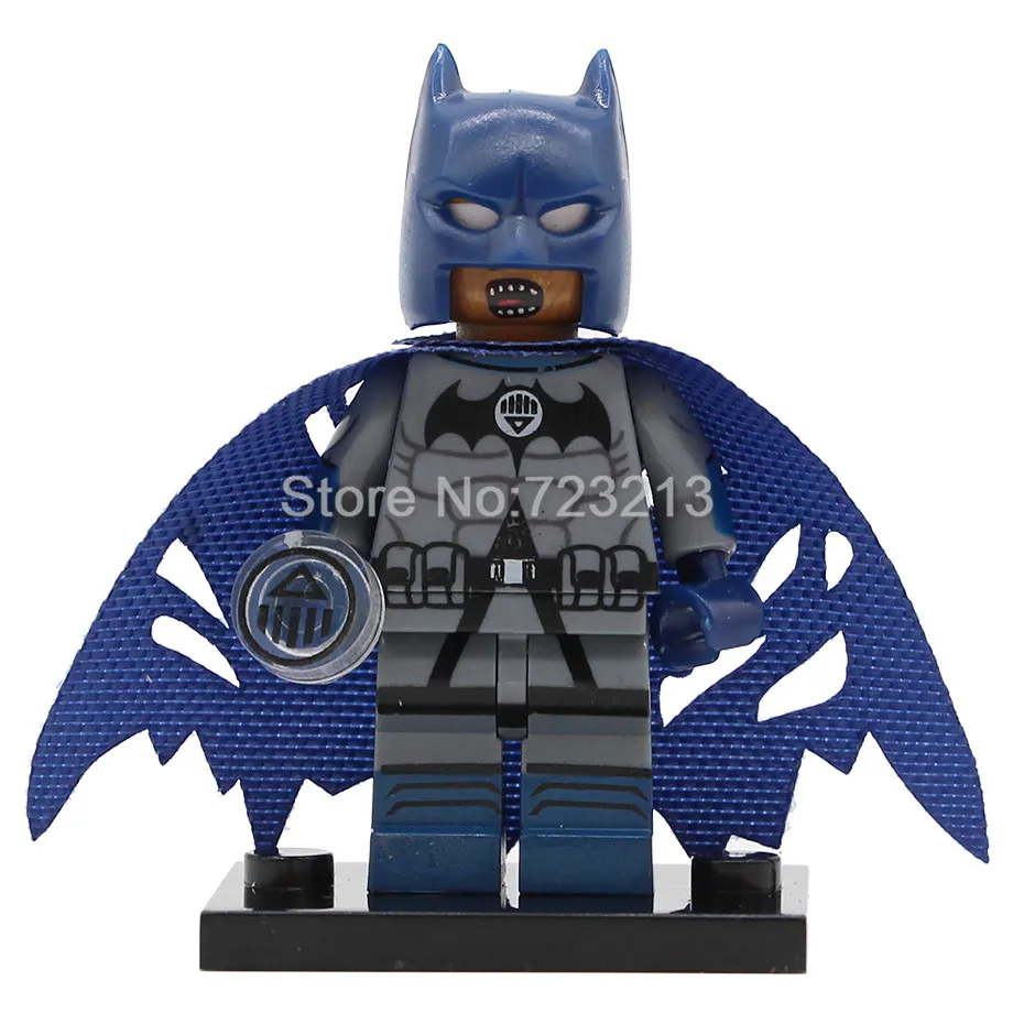 Супергерой фигурка Бэтмена Banshee Harle Quin Erik Killmonger Sauce prince Bane строительные блоки наборы модельных комплектов игрушка PG8100 - Цвет: Black Lantern Batman