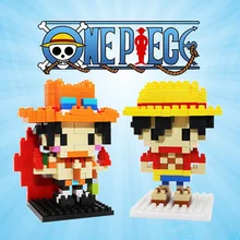 One Piece Ван Пис фигурки из аниме Луффи Эйс Нами Зоро Чоппер Санджи Робин фигурки аниме игрушка мини конструктор подарок для детей парень