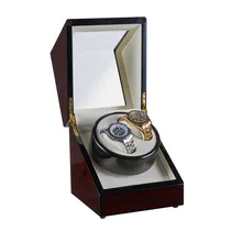 Gorben автоматические механические часы из искусственной кожи двойной обмотки Дисплей Органайзер ювелирные изделия высокого класса часы коробка