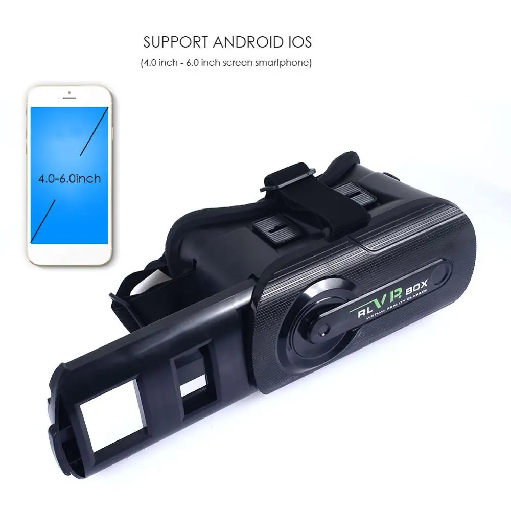 VR 3D очки стерео VR гарнитура 4,5-6 дюймов шлем для IOS для Android смартфонов, VR очки для смартфонов