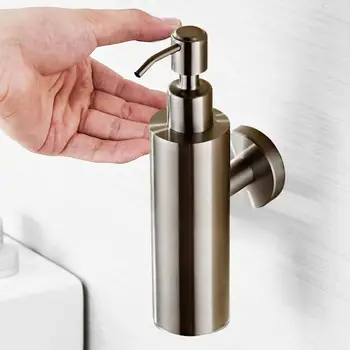 

200ml Wall Mounted Soap Dispensers Stainless Steel Lotion Pump Liquid Soap Dispenser for Bathroom Kitchen Hand Soap Dispensers
