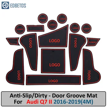 

Anti-Dirty Pad For AUDI Q7 4M 2016 2017 2018 2019 S-Line Logo Door Groove Gate Slot Coaster Anti-Slip Mat