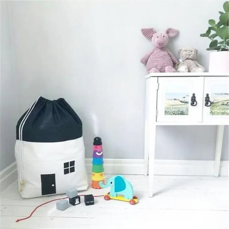 Home Large High Quality Canvas Organizer Storage Bag Clothes Packaging Toy Packing Bag Clothing Luggage Bag For Blanket Bedding
