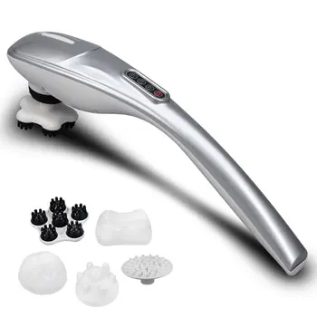 

New Handheld Percussion Massager 5 Interchangeable Nodes 5 Modes Portable Electric Deep Tissue Massage