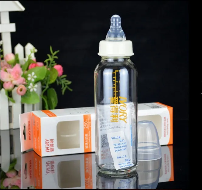 

Love Profit Standard Caliber General Glass Feeding Bottles A22 Infant Glass Breastmilk Bottle 250 Ml