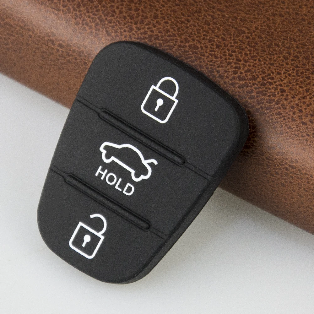 100 pz/lotto di alta qualità 3 pulsanti auto chiave pulsante Pad per Hyundai per Kia I30 IX35 I20 pieghevole chiave a distanza custodia in gomma con la tenuta - Hfef7c4c8eb884d6c9ccfa12b1212f44aJ