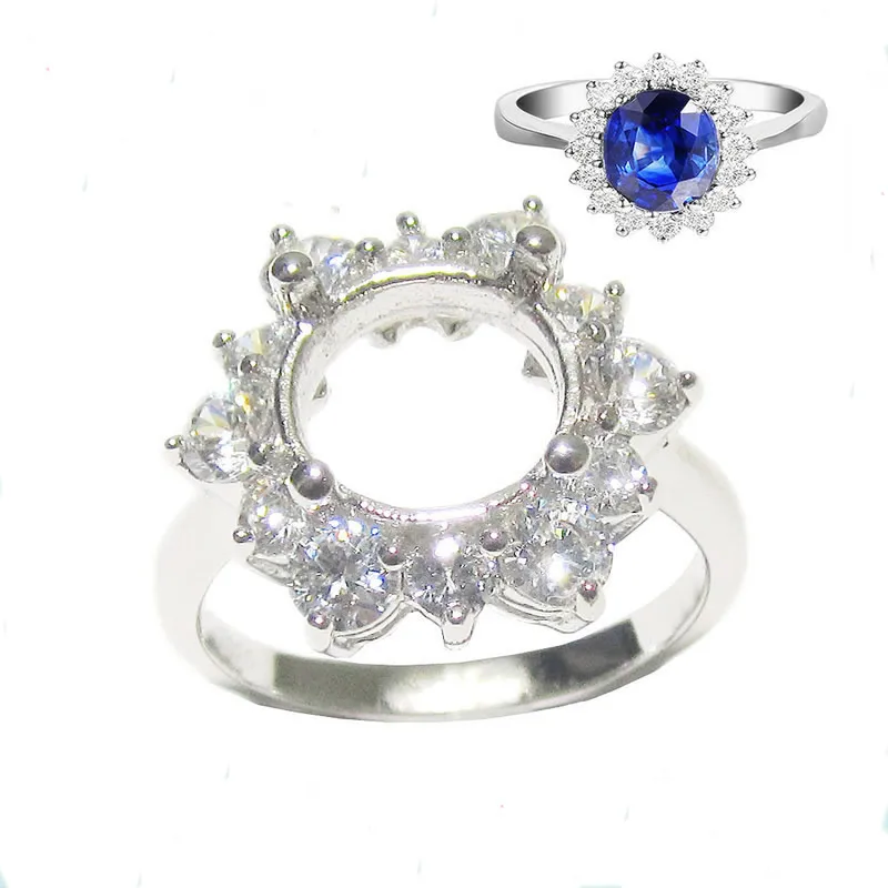 Beadsnice ID27359 серебряное ювелирное изделие из стерлингового серебра кольцо кольца поделки полукрепление кольцо s круглый