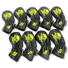 Железные головные уборы для клюшек для гольфа PU материал 9 шт./компл. аксессуары для гольфа Новинка