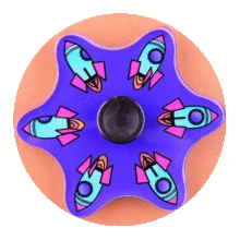 Dessin animé rotatif Anti Stress, Spinner à main, fossettes, Gyro, dessin animé amusant, Animal, dessin animé, jouets rotatifs au bout des doigts