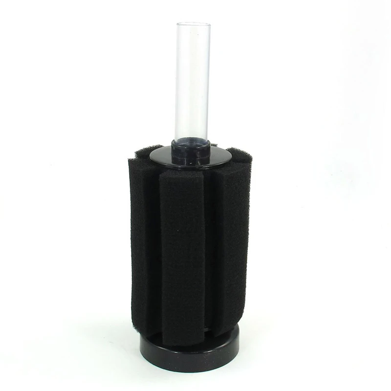 

15cm height Fish Tank Aquarium Bio Sponge Filter Black w Air inlet hose