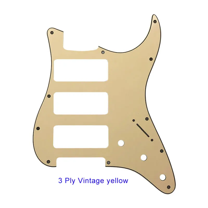 Pleroo гитарные части для США 11 монтажное винтовое отверстие Стандартный ST 3-P90 Strat HHH хамбакер гитара накладка