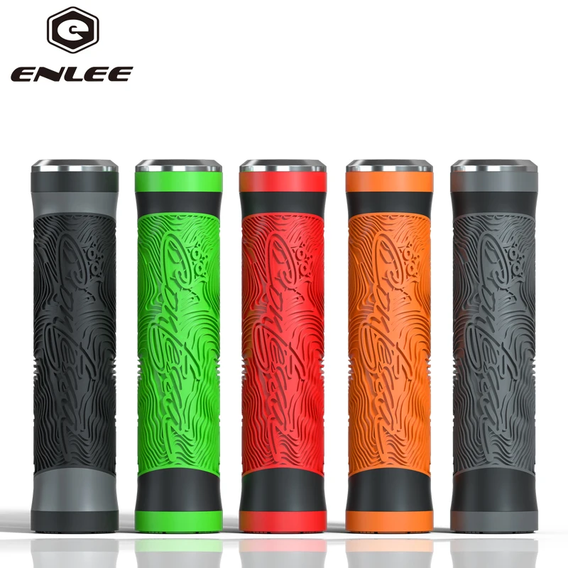 Scooter BMX Folding Bike ENLEE Bike Handle Grips Mountain Bike Handlebar Grip with End Caps Soft Bicycle Grip of Non-Slip Rubber for MTB 3 Colors Tricycle Wheel Chair