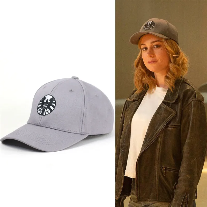 

Captain Marvel Baseball Caps Carol Danvers Cosplay Caps Adjustable Hip Hop Embroidery Hat Cosplay Halloween Costume Props