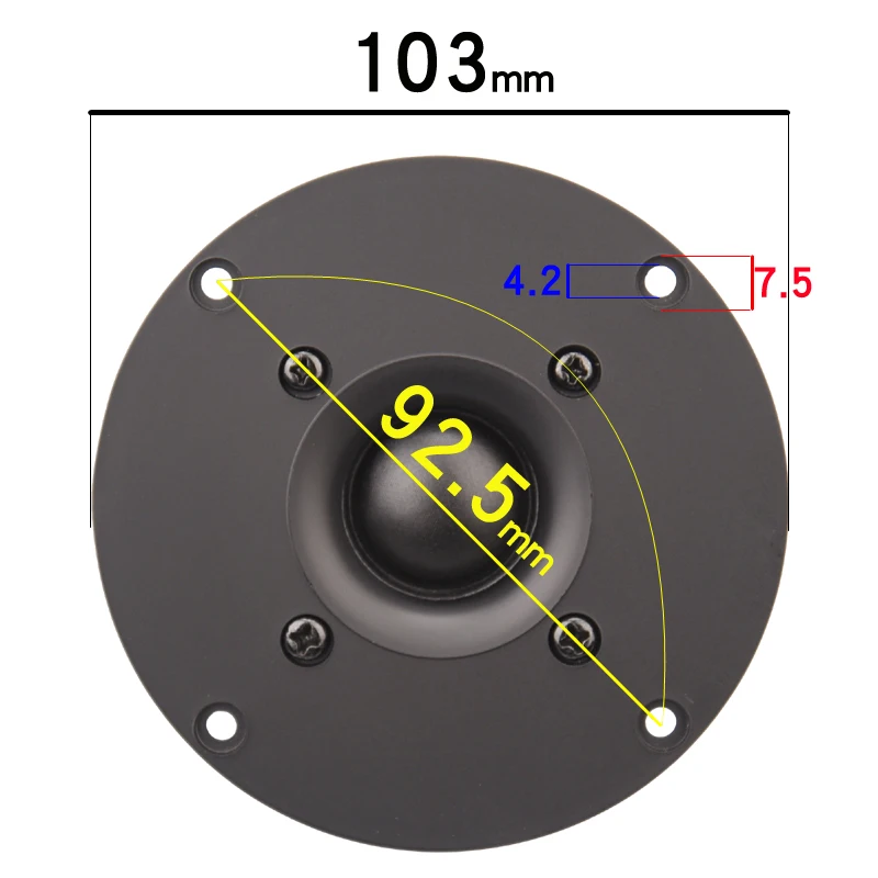 Unidade de Alto-falante Hifidiy Live Polegada Pinças Seda Preta Membrana 4 - 8ohm 30w Alto-falante Atreível B1-95 100 103 104 108 110 116mm 44.5 - Image 5