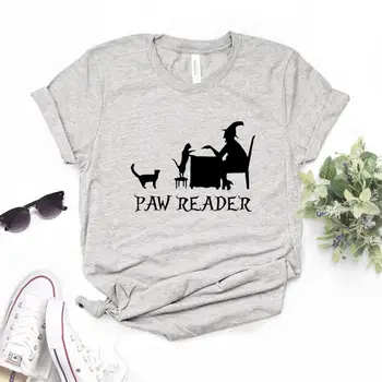 

Paw Reader Tarot Black Cat Occult Cat Lady Women Tshirts Cotton Casual Funny t Shirt For Lady Top Tee Hipster 6 Color NA-568
