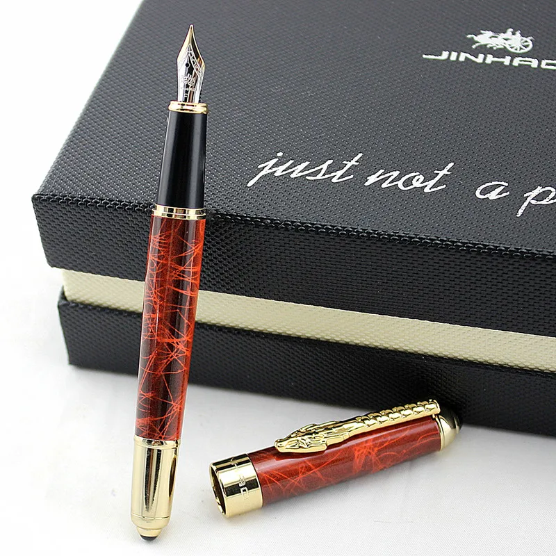 Jinhao бренд дизайн авторучка Иридиум 0,5 мм перо высокого подарка чернильная ручка оригинальная коробка Письма канцелярские принадлежности