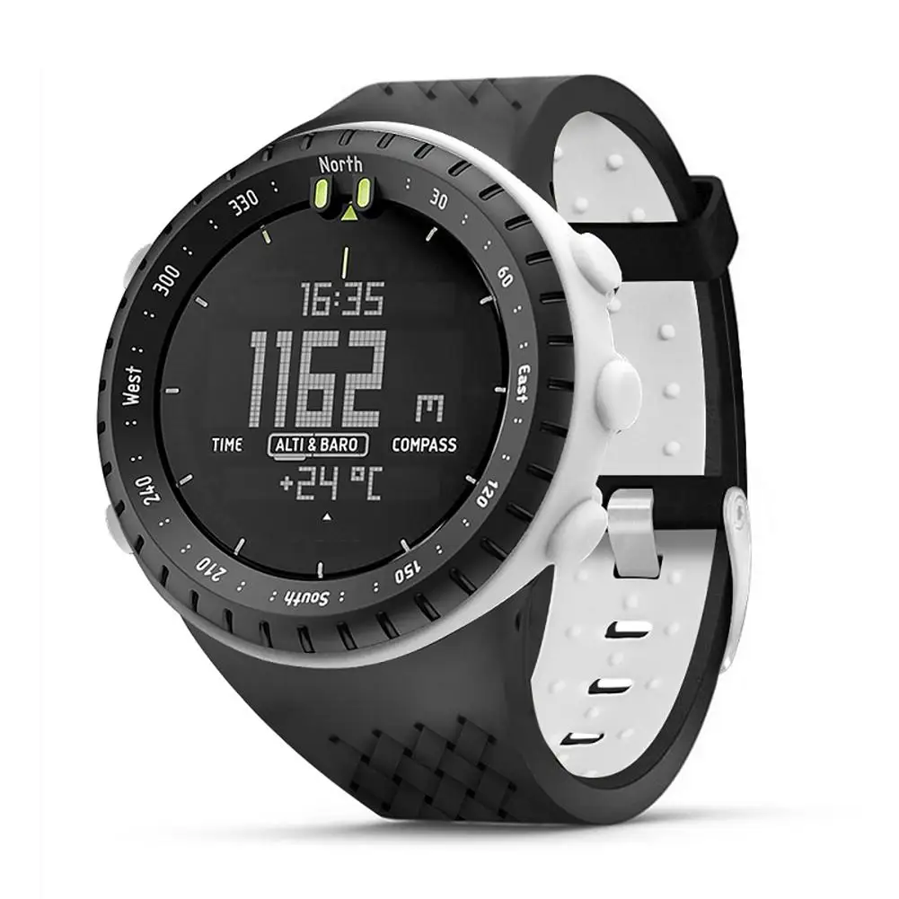 Tow-tone силиконовые спортивные часы ремешок на запястье ремешок для Outdoor core Спорт на открытом воздухе Ремешки для наручных часов аксессуары с защитным чехлом