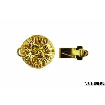 

Hp00303 clasp for bracelet, 14*11mm, pack/2 pcs, 'Astra' (Golden)