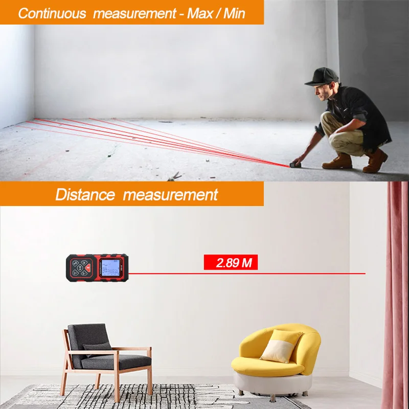 MAKINGTEC Laser Rangefinder Distance Meter 60M80M100M Digital Tape Measure Range Finder Roulette Laser Length Measuring Meter MAKINGTEC Laser Rangefinder Distance Meter 60M80M100M Digital Tape Measure Range Finder Roulette Laser Length Measuring Meter