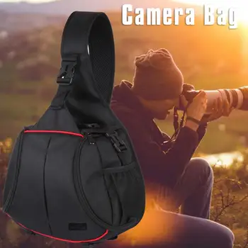 

Camera Backpack Video Digital DSLR Bag Triangle SLR Camera Bag Waterproof Single Shoulder Messenger Bag Sling Backpack