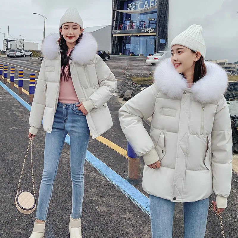 

Pockets Woman Short Winter Jackets Casual Fashion Warm Female Padded Jacket Full Sleeve Parkas Mujer Invierno 2019