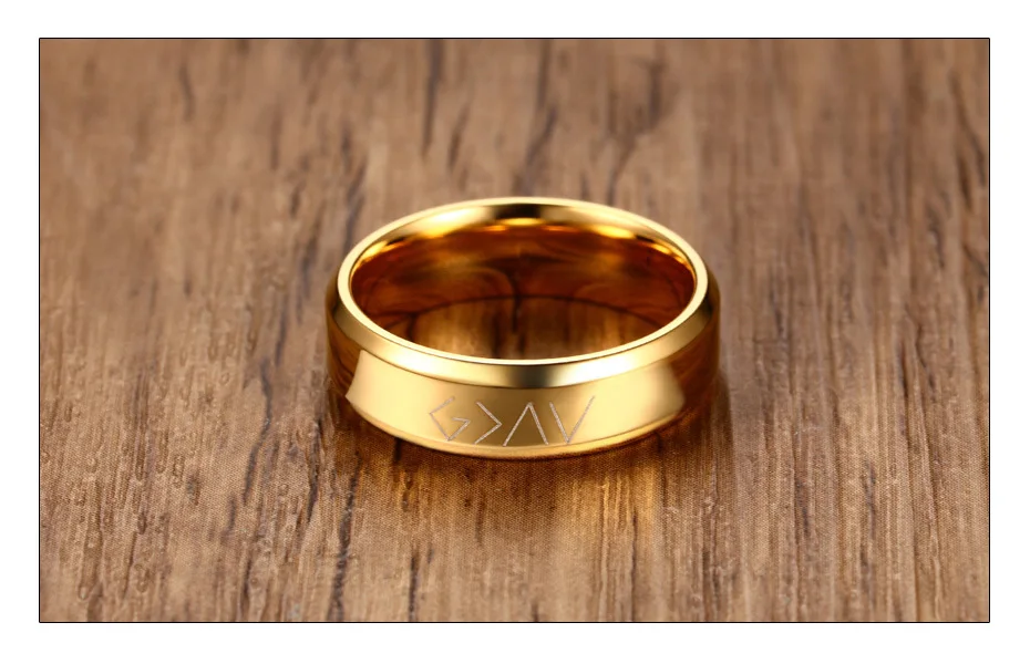 Meaeguet God Is Greater Than The Highs And The Lows Ring Men's Personalized Stainless Steel Wedding Bands Jewelry (5)
