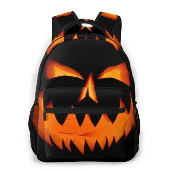 

OLN Women Backpack Kids School Bag for Teenage Girls Pumpkin Face Ghost Female Laptop Notebook Bagpack Travel Back Pack 2020