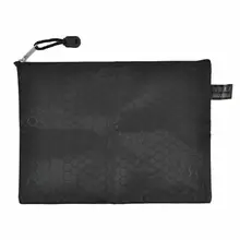 Портативный прямоугольник черный А5 файл бумаги документов Orangizer молнии сумка для хранения