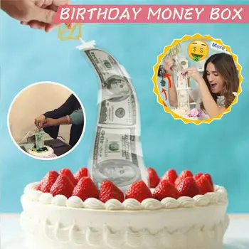 

Birthday Funny Surprise Money Box Cake Props Funny toy box cake props making surprise Birthday Cake Decoration Creative Toy