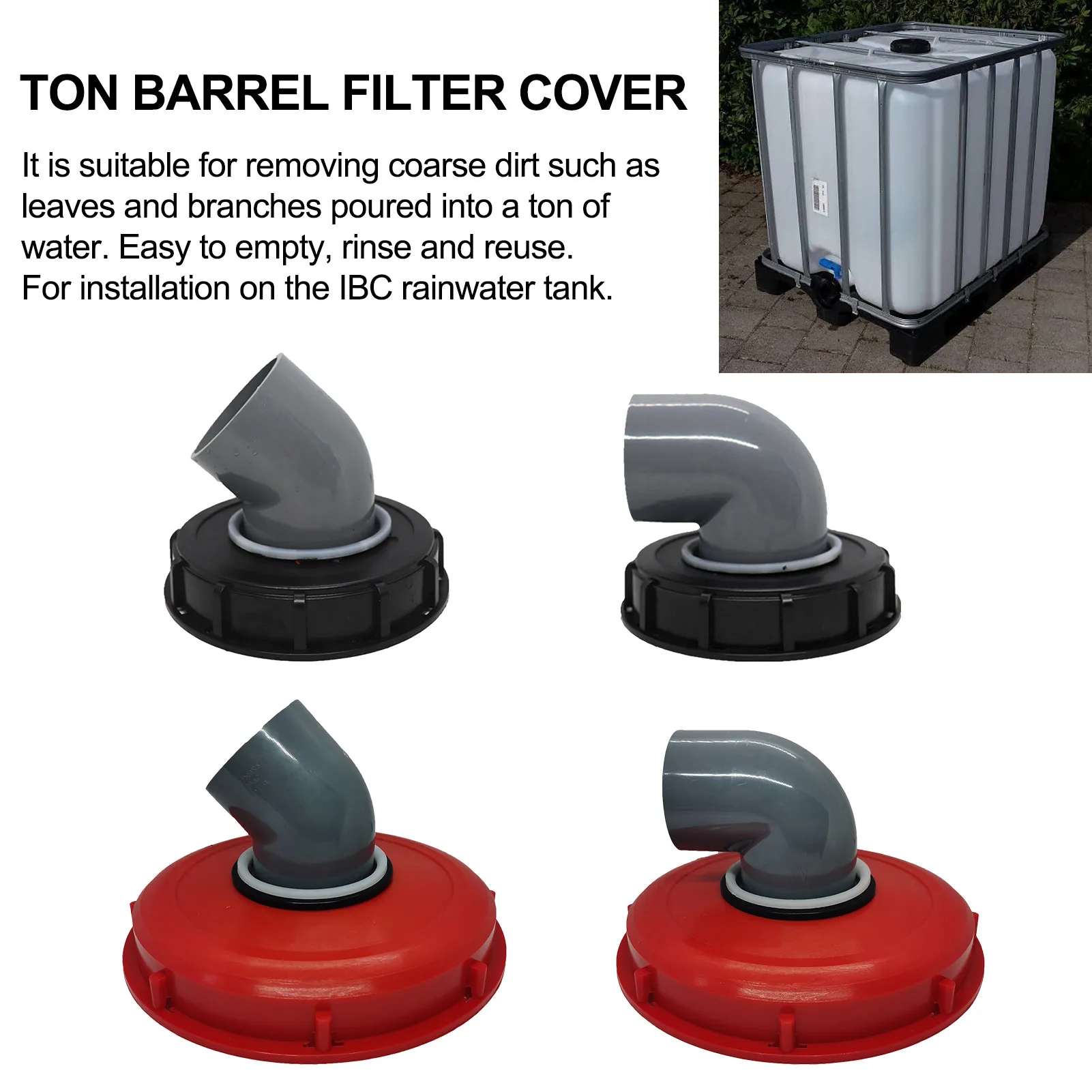 Filtro per Coperchio IBC, 163 mm Filtro per Coperchio