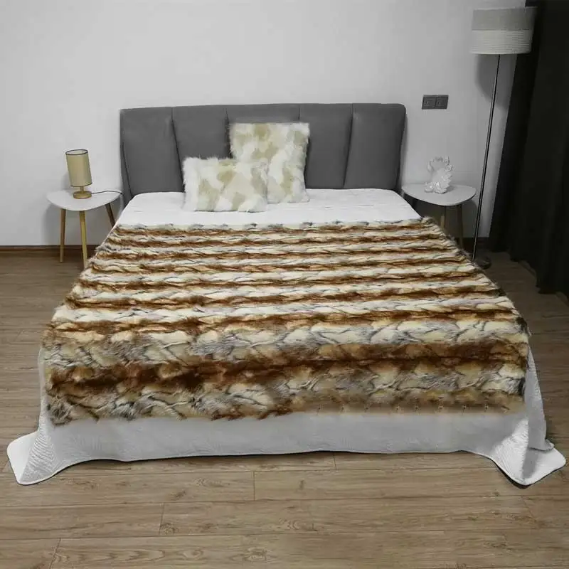 New faux fur blanket animal fur suede blanket Rex rabbit fox carpet bedroom bed blanket