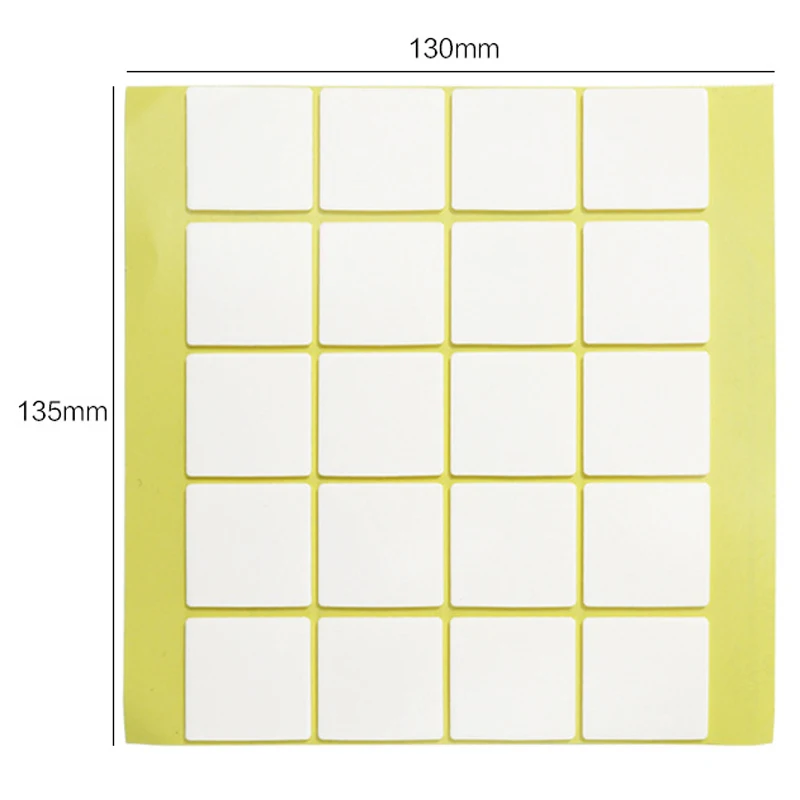 Square 25x25mm 40pcs Лента 1m3m5m бесшовное, прозрачное двухстороннее клейкое полотно моющийся, Не оставляющий следов клейкий скотч нано невидимые гелевые ленты Двусторонняя ручка - Цвет: Square 25x25mm 40pcs