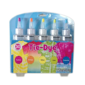 

5 Colors/set One Step Tie Dyes Kit Vibrant Fabric Textile Paint Reactive Dyes Non Toxic Party Supplies Colorful Fabric Craft